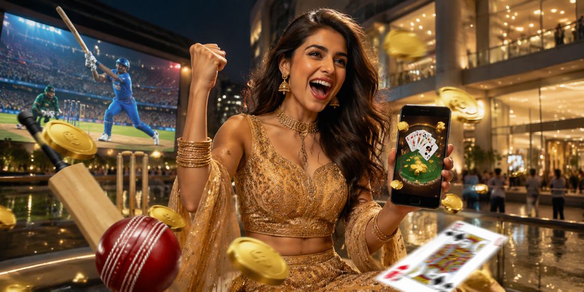Enjoy cricket betting excitement on mobile with traditional lehenga culture vibe